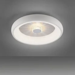 LED Deckenleuchte weiß grau rund Kristalleffekte dimmbar CCT
