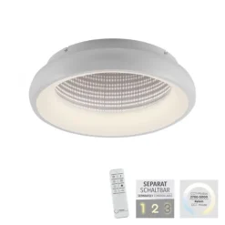 LED Deckenleuchte weiß mit Tunneleffekt dimmbar Fernbedienung CCT