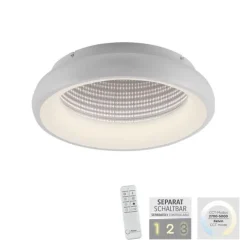 LED Deckenleuchte weiß mit Tunneleffekt dimmbar Fernbedienung CCT