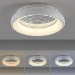 LED Deckenleuchte weiß mit Tunneleffekt dimmbar Fernbedienung CCT