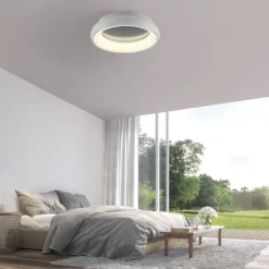 LED Deckenleuchte weiß mit Tunneleffekt dimmbar Fernbedienung CCT