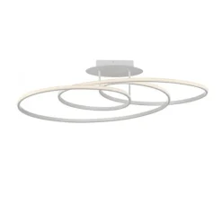 LED Deckenleuchte weiß modern Leuchtringe Esszimmer Wohnraumlampe