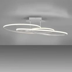 LED Deckenleuchte weiß modern Leuchtringe Esszimmer Wohnraumlampe