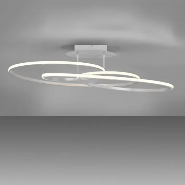 LED Deckenleuchte weiß modern Leuchtringe Esszimmer Wohnraumlampe