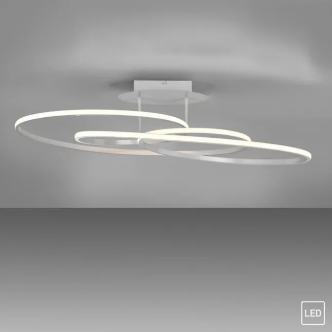 LED Deckenleuchte weiß modern Leuchtringe Esszimmer Wohnraumlampe