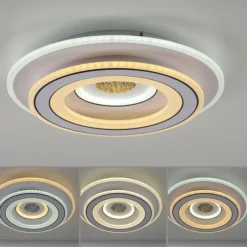 LED Deckenleuchte weiß Nachtlichtfunktion dimmbar Fernbedienung CCT