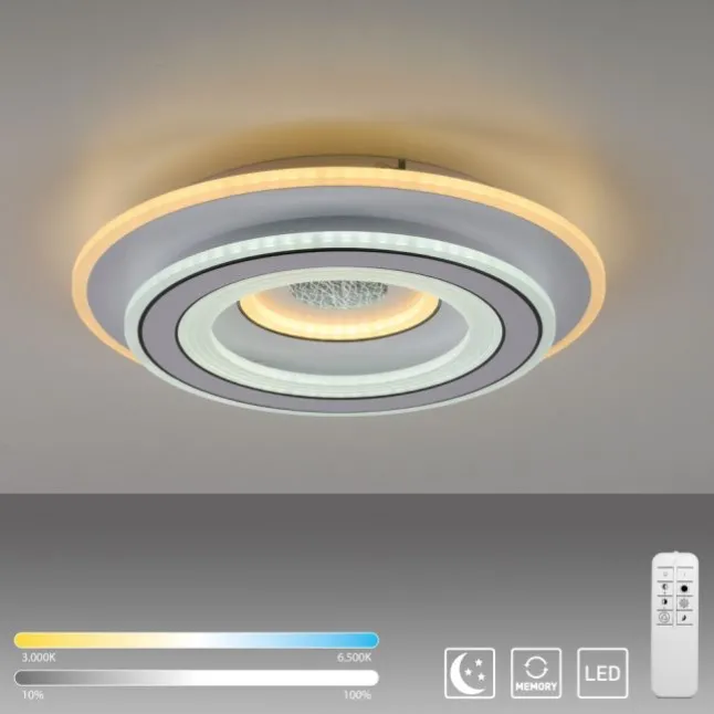LED Deckenleuchte weiß Nachtlichtfunktion dimmbar Fernbedienung CCT