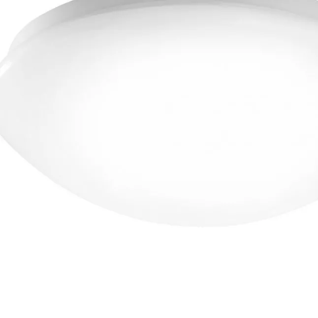 LED Deckenleuchte, weiß, rund, Kunststoffschirm, klassisch