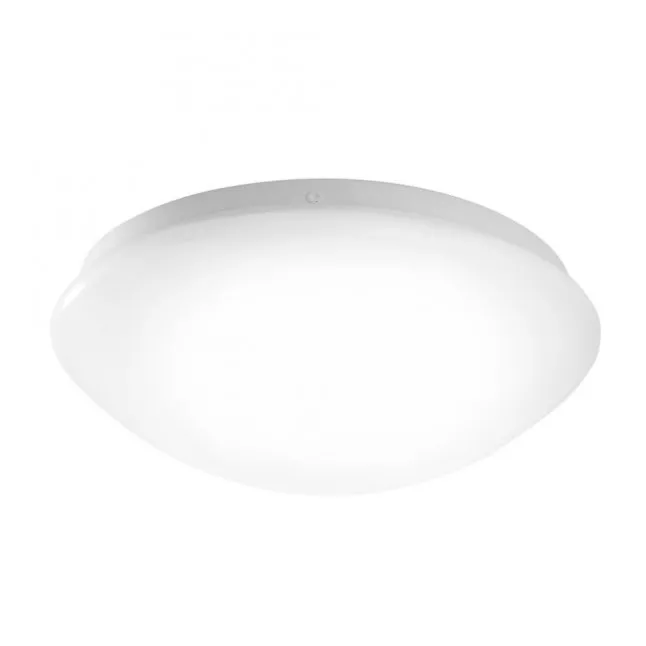 LED Deckenleuchte, weiß, rund, Kunststoffschirm, klassisch