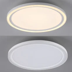 LED Deckenleuchte weiß rund Serienschalter warmweiß Memoryfunktion