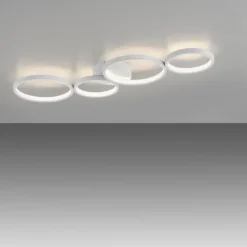 LED Deckenleuchte weiß rund 3 Stufen Dimmer moderne Wohnlampe