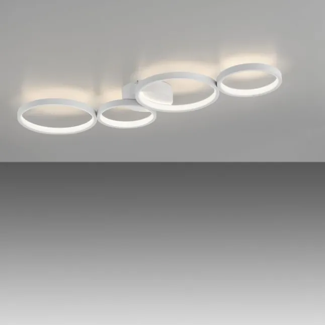 LED Deckenleuchte weiß rund 3 Stufen Dimmer moderne Wohnlampe