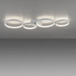 LED Deckenleuchte weiß rund 3 Stufen Dimmer moderne Wohnlampe