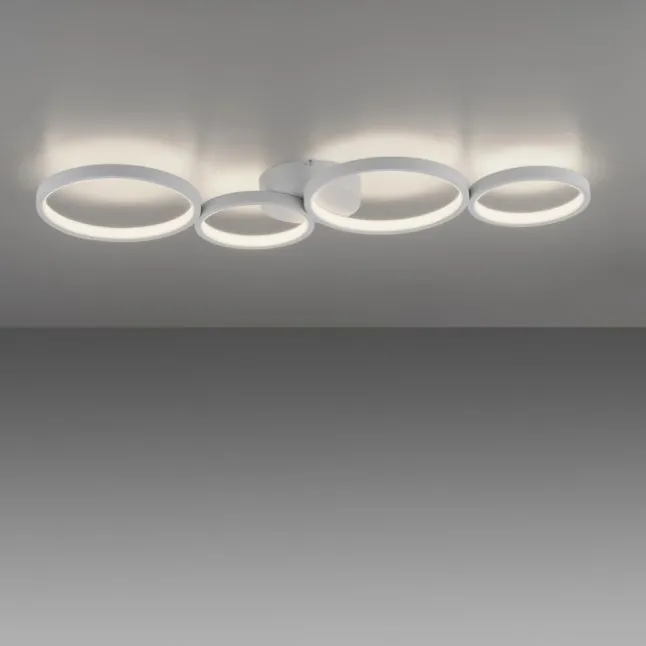LED Deckenleuchte weiß rund 3 Stufen Dimmer moderne Wohnlampe