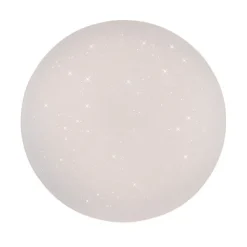 LED Deckenleuchte, weiß, rund, Sterneneffekt, Lichtfarbensteuerung, modern