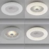 LED Deckenleuchte weiß rund 50x50 Kristalleffekte dimmbar steuerbar CCT