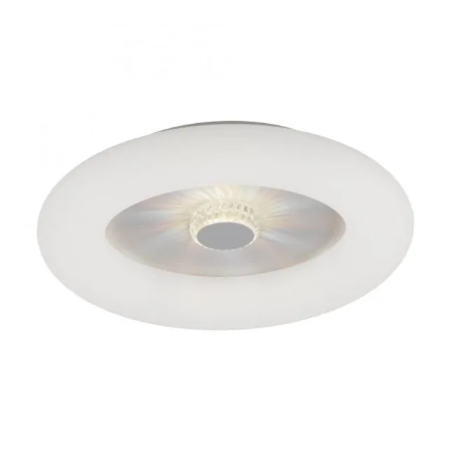 LED Deckenleuchte weiß rund 50x50 Kristalleffekte dimmbar steuerbar CCT