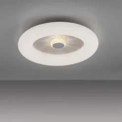 LED Deckenleuchte weiß rund 50x50 Kristalleffekte dimmbar steuerbar CCT