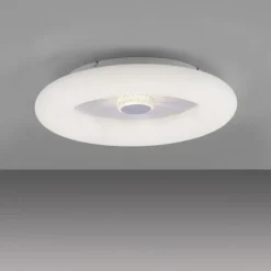 LED Deckenleuchte weiß rund 50x50 Kristalleffekte dimmbar steuerbar CCT