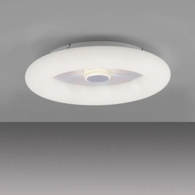 LED Deckenleuchte weiß rund 50x50 Kristalleffekte dimmbar steuerbar CCT