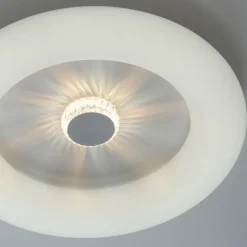 LED Deckenleuchte weiß rund 50x50 Kristalleffekte dimmbar steuerbar CCT