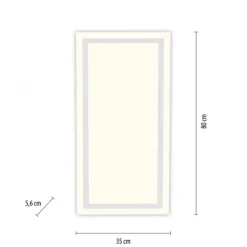 LED Deckenleuchte weiß Serienschalter Memoryfunktion warmweiß Licht