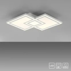 LED Deckenleuchte weiß Serienschalter warmweiß Licht Memoryfunktion