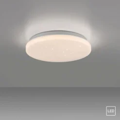 LED Deckenleuchte weiß Sternenhimmeloptik D=22 warmweiß 3000K