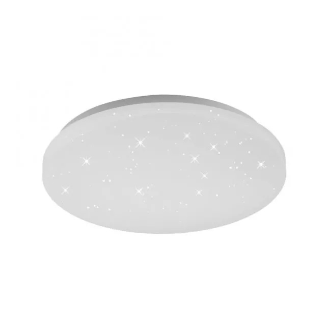 LED Deckenleuchte weiß Sternenhimmel rund D=26cm Schlafzimmer