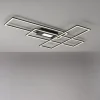 LED Deckenleuchte, Wohnzimmer, schwarz, dimmbar, Fernbedienung