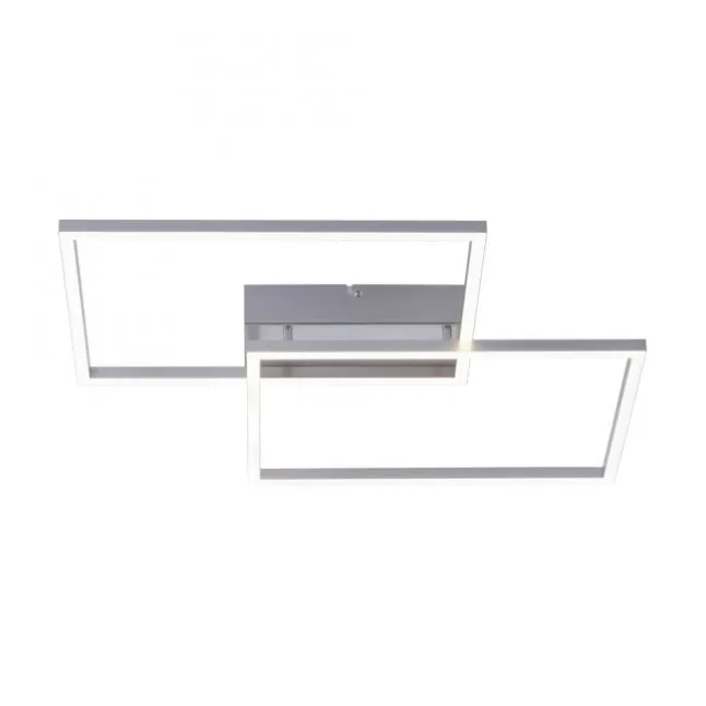 LED-Deckenleuchte, 75,5x56,2cm, CCT-Farbmanagement, Fernbedienung, Memory Funktion
