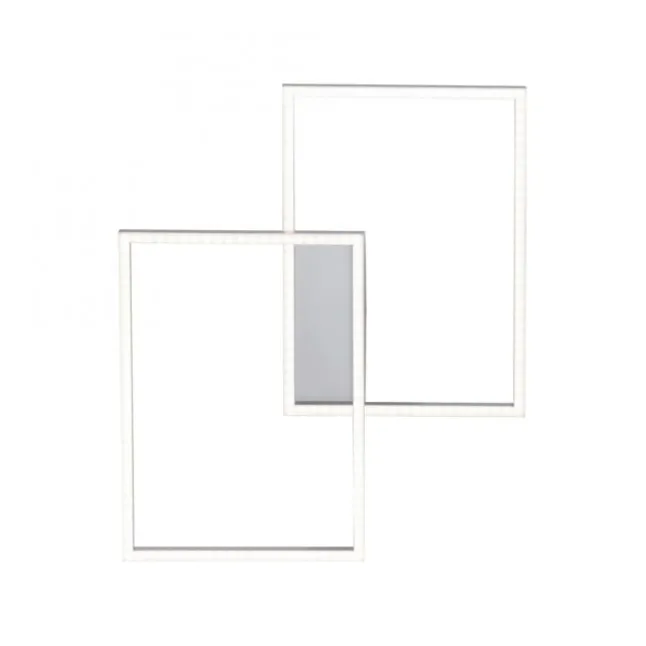 LED-Deckenleuchte, 75,5x56,2cm, CCT-Farbmanagement, Fernbedienung, Memory Funktion