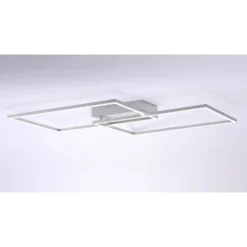 LED-Deckenleuchte, 75,5x56,2cm, CCT-Farbmanagement, Fernbedienung, Memory Funktion