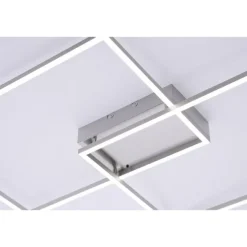 LED-Deckenleuchte, 75,5x56,2cm, CCT-Farbmanagement, Fernbedienung, Memory Funktion