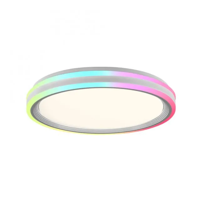 LED Deckenleuchte 48,5x48,5cm rund weiß dimmbar Farbspiel CCT LED Panel