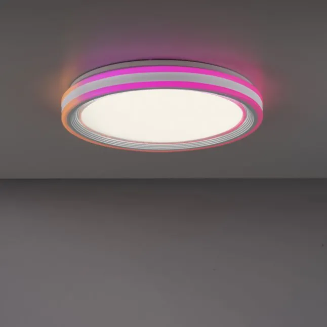 LED Deckenleuchte 48,5x48,5cm rund weiß dimmbar Farbspiel CCT LED Panel