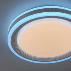 LED Deckenleuchte 40x40cm rund weiß dimmbar Farbspiel CCT LED Panel