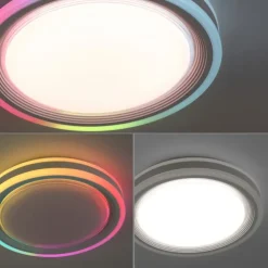 LED Deckenleuchte 40x40cm rund weiß dimmbar Farbspiel CCT LED Panel