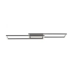 LED Deckenleuchte 95x17,5cm schwarz flach Memoryfunktion schlichtes Panel