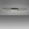LED Deckenleuchte 100x17,9cm schwarz flach Memoryfunktion schlichtes Panel