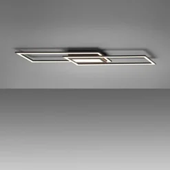 LED Deckenleuchte 100x17,9cm schwarz flach Memoryfunktion schlichtes Panel