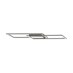 LED Deckenleuchte 100x17,9cm schwarz flach Memoryfunktion schlichtes Panel