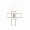 LED Deckenleuchte 101,5x71cm silberfarbig RGB Rainbow Farben dimmbar CCT