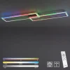 LED Deckenleuchte 72x210cm silberfarbig RGB Rainbow Farben dimmbar CCT