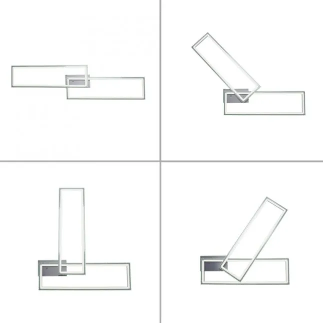 LED Deckenleuchte 72x210cm silberfarbig RGB Rainbow Farben dimmbar CCT