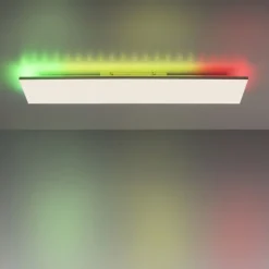LED Deckenleuchte 100,5x25,5cm weiß rechteckig RGB+CCT dimmbar Panel