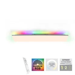 LED Deckenleuchte 100,5x25,5cm weiß rechteckig RGB+CCT dimmbar Panel