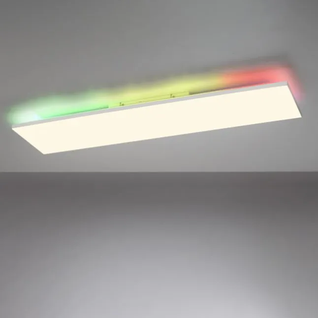 LED Deckenleuchte 100,5x25,5cm weiß rechteckig RGB+CCT dimmbar Panel