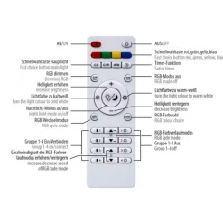 LED Deckenleuchte 100x18cm weiss flach Rainbow RGB Alleskönner