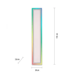LED Deckenleuchte 100x18cm weiss flach Rainbow RGB Alleskönner